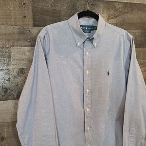 Ralph Lauren plaid button down, 16.5/34-35